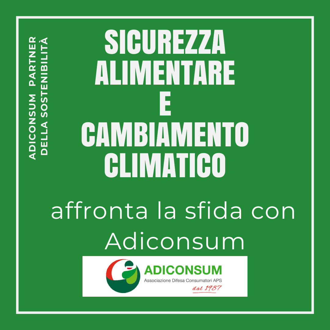 Banner: "Sicurezza alimentare e cambiamento climatico"